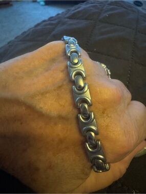 Silver Link Bracelet - Modern Chunky Design